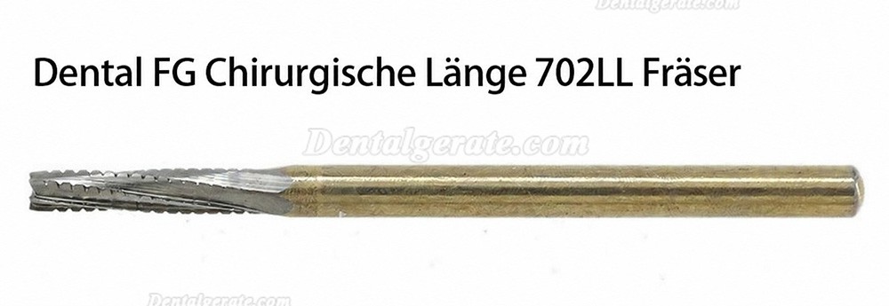 10 St&uuml;ck FG SURG 702LL FG-Schaft Hartmetallbohrer Zahnmedizin Extraktion der Weisheitsz&auml;hne Zahnbohrer